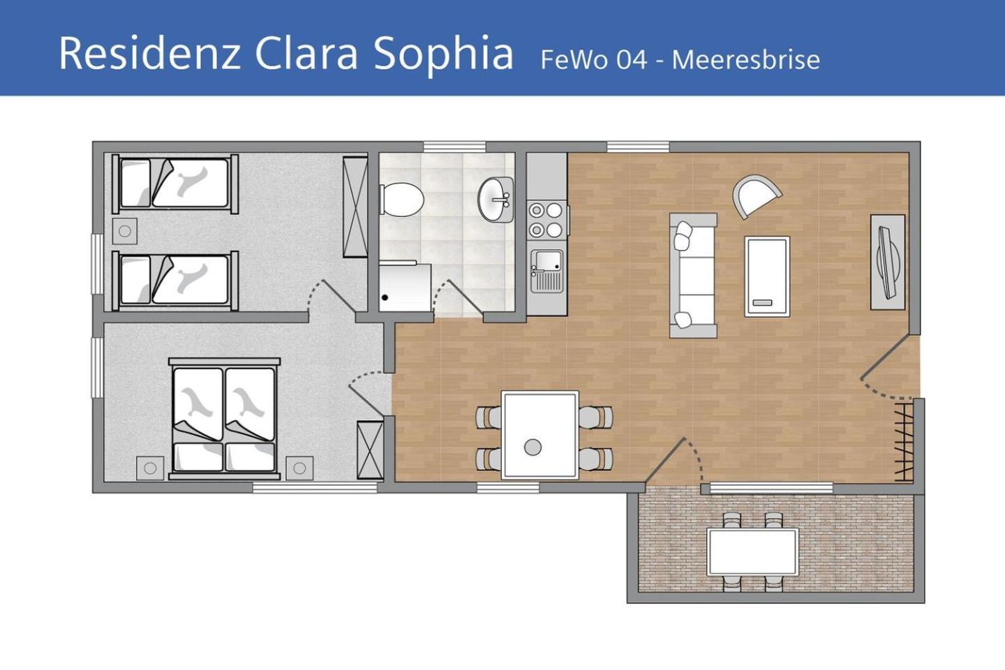 Ferienwohnung Meeresbrise In Der Residenz Clara Sophia Остзебад Бинц Экстерьер фото